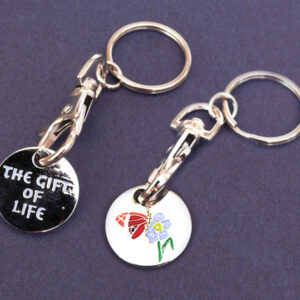 Trolley Coin Keyring