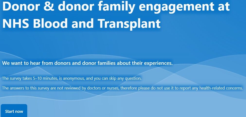 Donor & donor family engagement at NHS Blood and Transplant